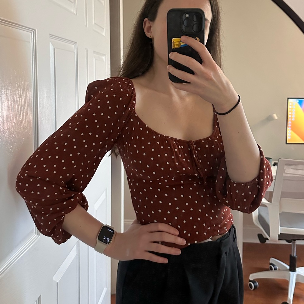 Abercrombie Top with dots